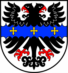 Das Wappen der Gemeinde Metterich.